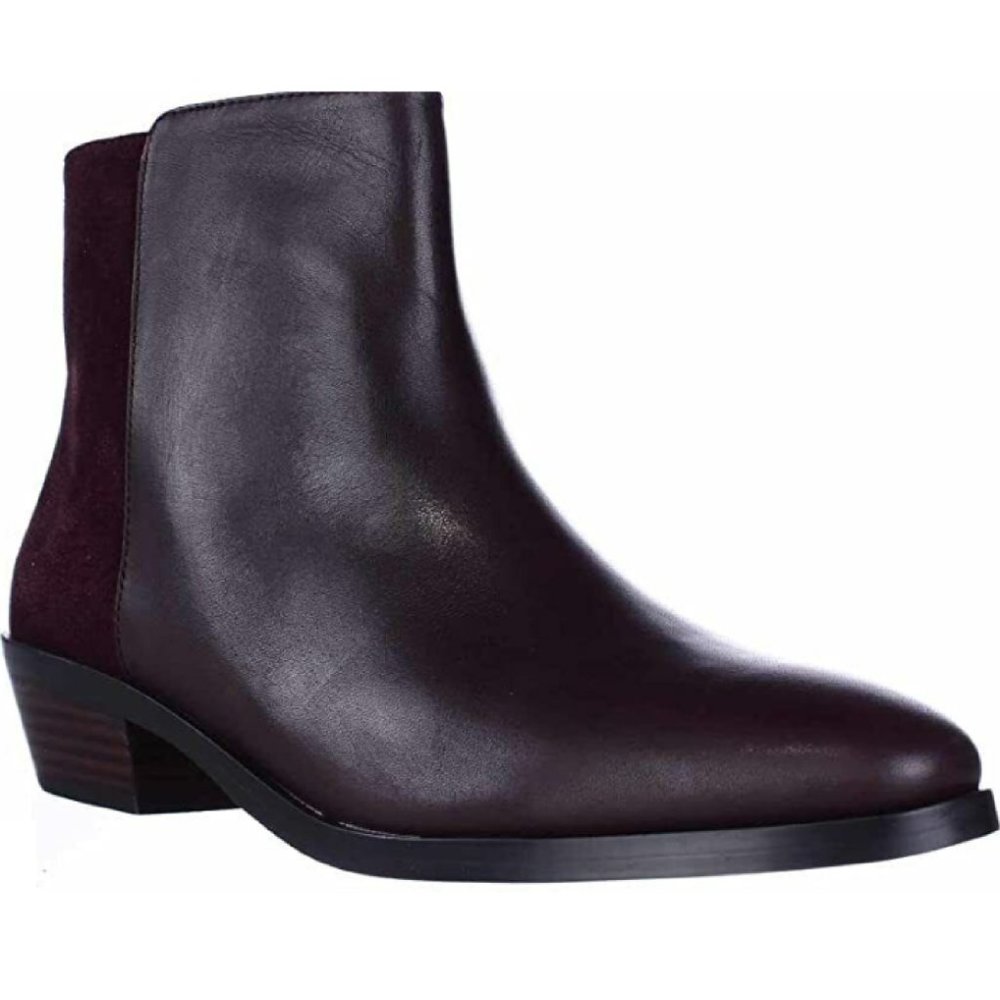 Coach Carmen Ankle Booties Oxblood Suede Leather Women’s 7.5 NIB - Picture 2 of 15